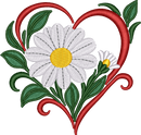 Flower Heart Daisy