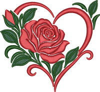 Flower Heart Rose