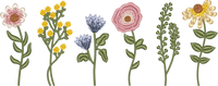 Flowers4 Full Front embroidery design preview