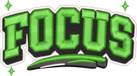 Focus 3D Puff Foam embroidery design preview