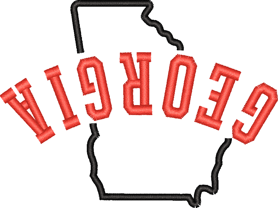 Georgia State Upside Down