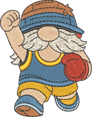 Gnome Sports Vintage Boxing embroidery design preview