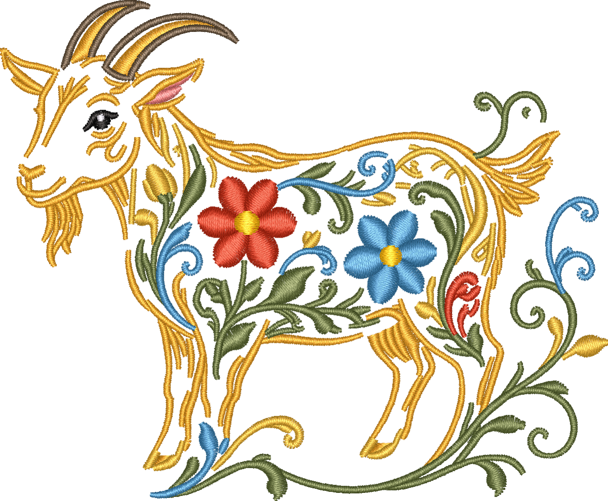 Goat Filled Flowers