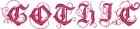 Gothic Font 2 alphabet preview