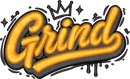 Grind 3D Puff Foam embroidery design preview