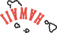 Hawaii State Upside Down — embroidery design preview