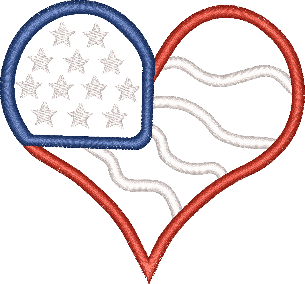 Heart Flag Usa