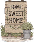 Home Sweet Home Sign Bucket