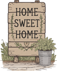 Home Sweet Home Sign Bucket
