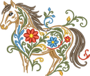 Horse Filled Flowers