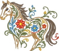 Horse Filled Flowers