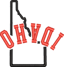 Idaho State Upside Down — embroidery design preview