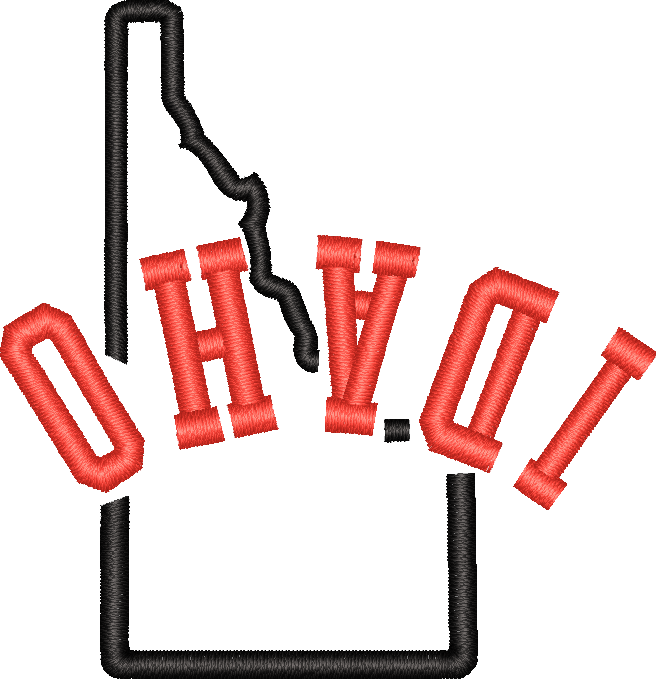 Idaho State Upside Down