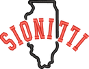 Illinois State Upside Down — embroidery design preview