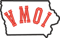 Iowa State Upside Down — embroidery design preview