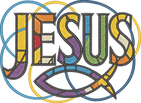 Jesus Fish Abstract