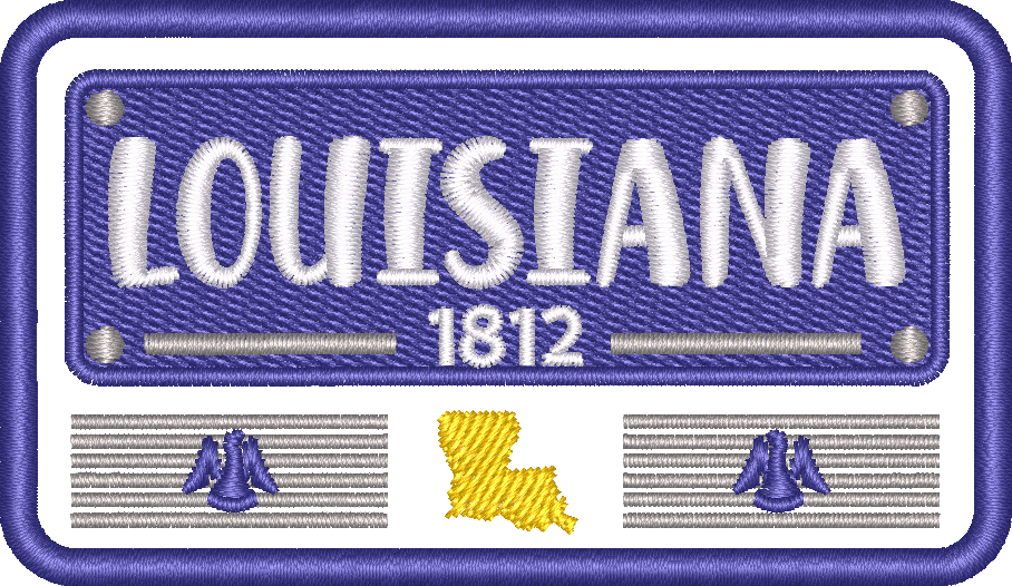 LA State Plate