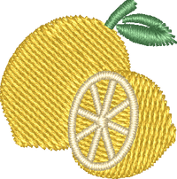 Lemon1 embroidery design preview