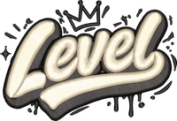 Level 3D Puff Foam embroidery design preview