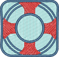 Life Saver Ring Square
