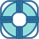 Lifesaver Ring Teal Blue