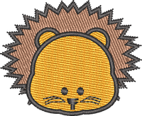 Cute Lion Head Cartoon