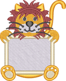 Lion with Name Frame