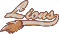 Lions Mascot Tail — embroidery design preview