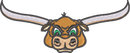 Longhorn Bull Head