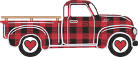 Buffalo Plaid Love Truck