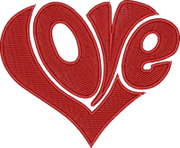 Love Heart Shape Red
