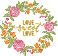Love Sweet Love Floral Wreath