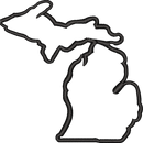 Michigan State Outline