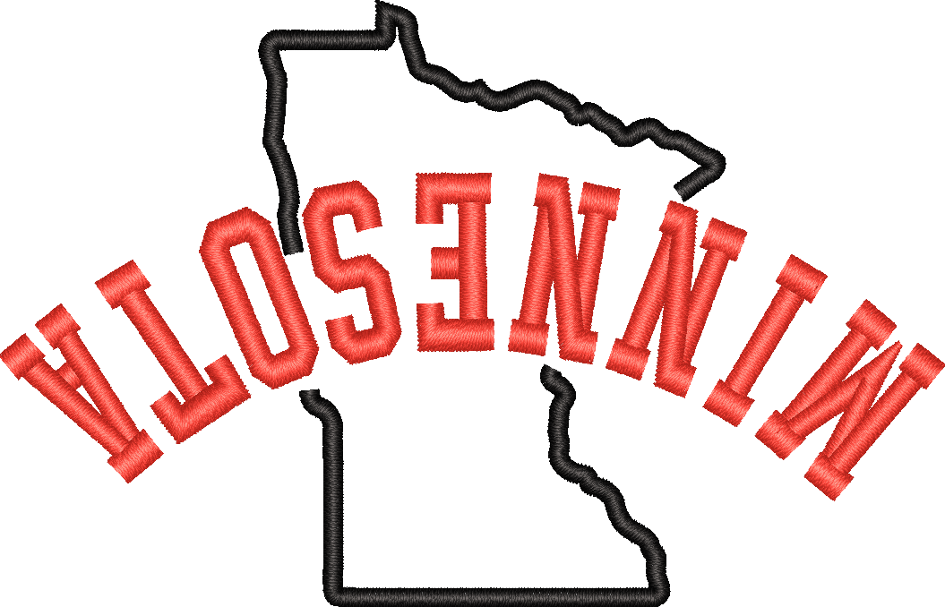 Minnesota State Upside Down