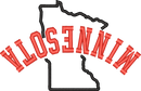 Minnesota State Upside Down — embroidery design preview