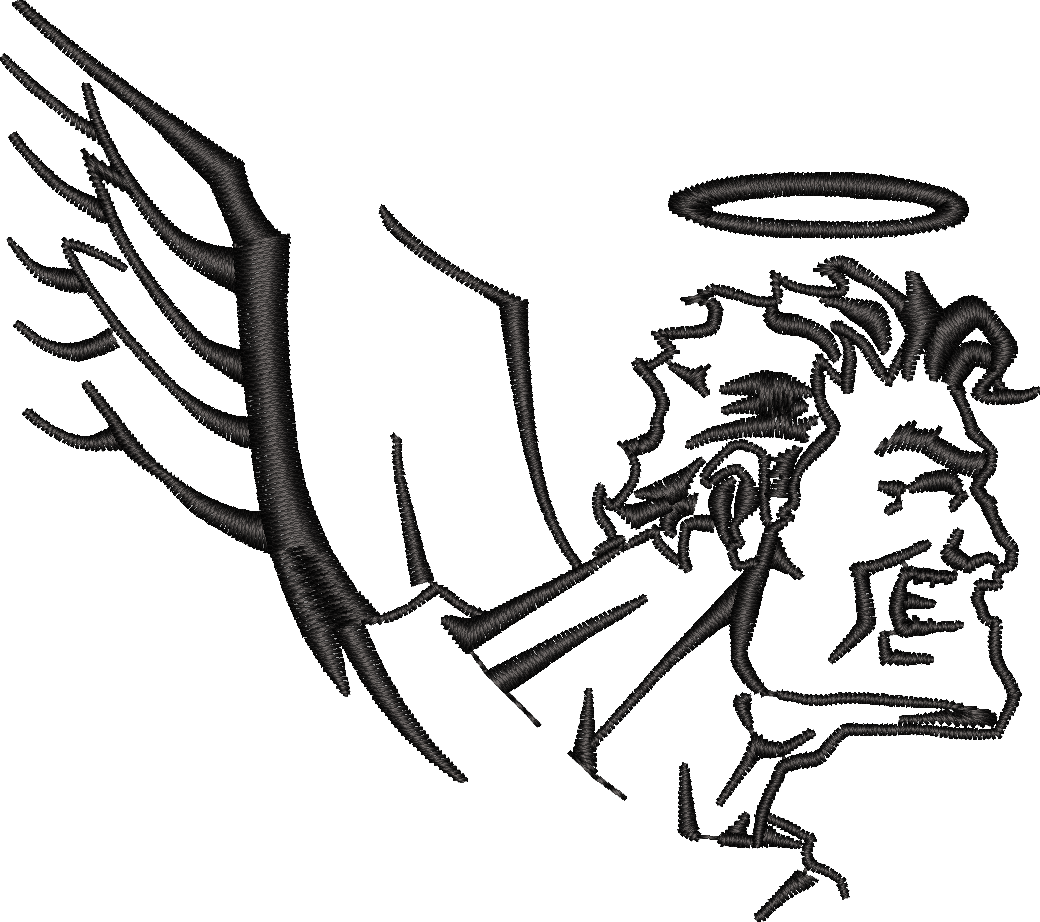 Angel Man Outline