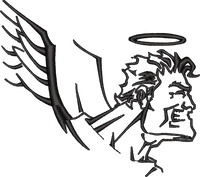 Angel Man Outline