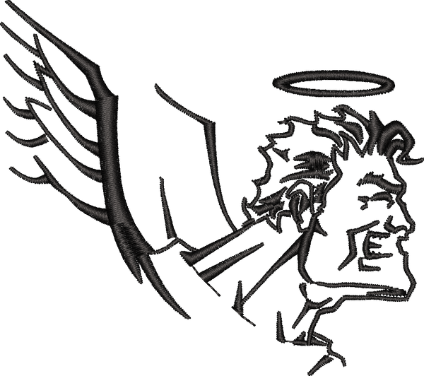 Angel Man Outline