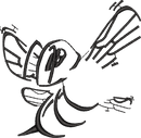 Cartoon Bird Outline