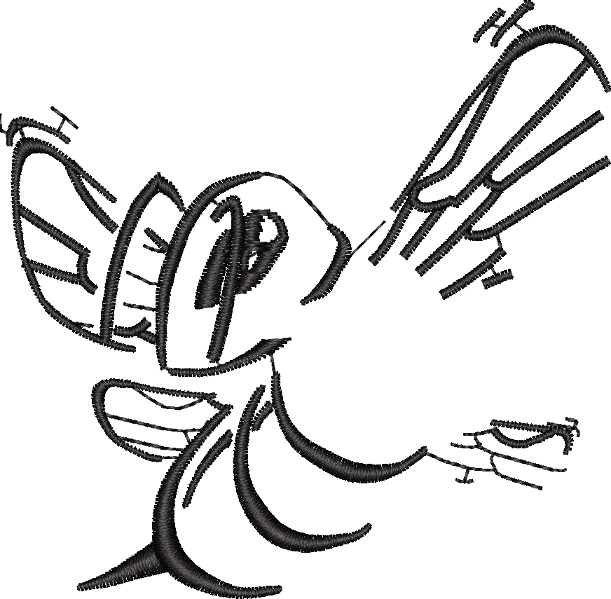 Cartoon Bird Outline