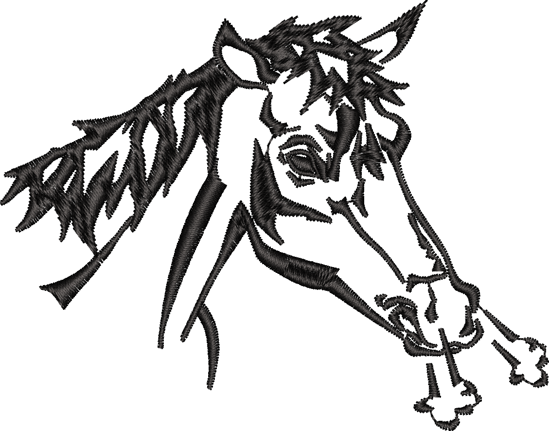 Running Horse Outline