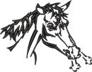Horse Running Outline