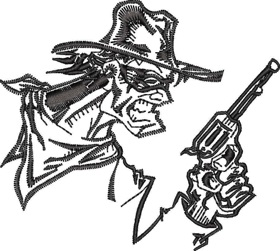Cowboy With Gun