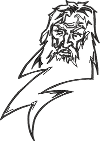 Christ With Lightning