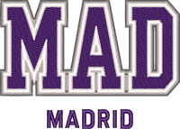 Madrid City Cap embroidery design preview