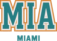 Miami City Cap embroidery design preview