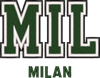 Milan City Cap embroidery design preview