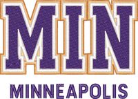 Minneapolis City Cap embroidery design preview