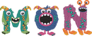 Monster Font 1 alphabet preview