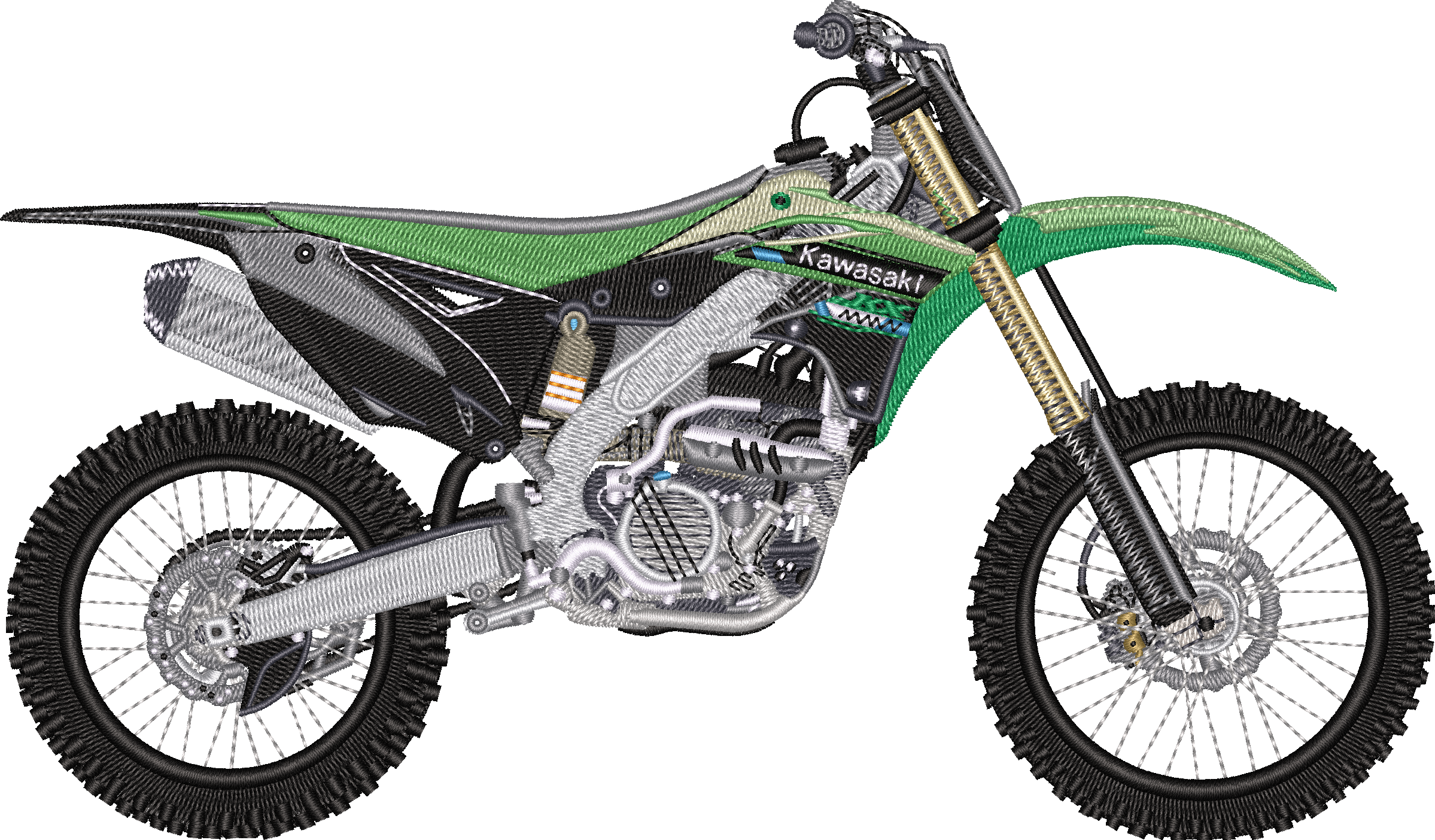 Motocycle Kawasaki Motocross
